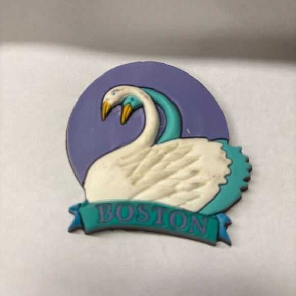 Boston Swan Boat Massachusetts Refrigerator Magnet - Picture 1 of 4